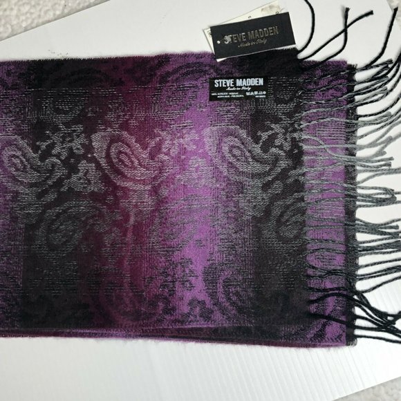 COPY - Steve Madden Paisley Scarf Made in Italy 4  Ombre Colors to Choose! - Picture 7 of 11